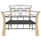 Lovos rėmas, juodos spalvos, 90x200cm, metalas