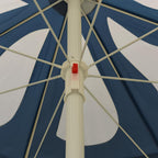 Sodo skėtis nuo saulės su plieniniu stulpu, mėlynas, 180cm