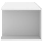 Televizoriaus spintelė su LED apšvietimu, balta, 90x39x30cm