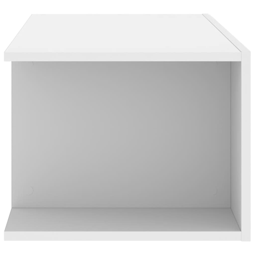 Televizoriaus spintelė su LED apšvietimu, balta, 90x39x30cm