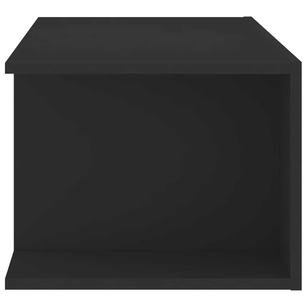 Televizoriaus spintelė su LED apšvietimu, juoda, 90x39x30cm