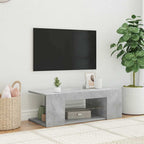 Tv spintelė su LED apšvietimu, betono pilka, 90x39x30cm