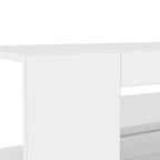 TV spintelė su LED apšvietimu, blizgi balta, 90x39x30cm