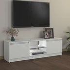 TV spintelė su LED apšvietimu, baltos spalvos, 120x30x36cm