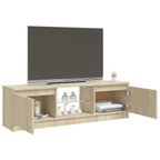 TV spintelė su LED apšvietimu, ąžuolo spalvos, 120x30x36cm
