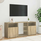 Televizoriaus spintelė su LED apšvietimu, ąžuolo, 120x30x50cm