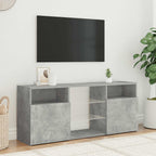 Televizoriaus spintelė su LED, betono pilka, 120x30x50cm