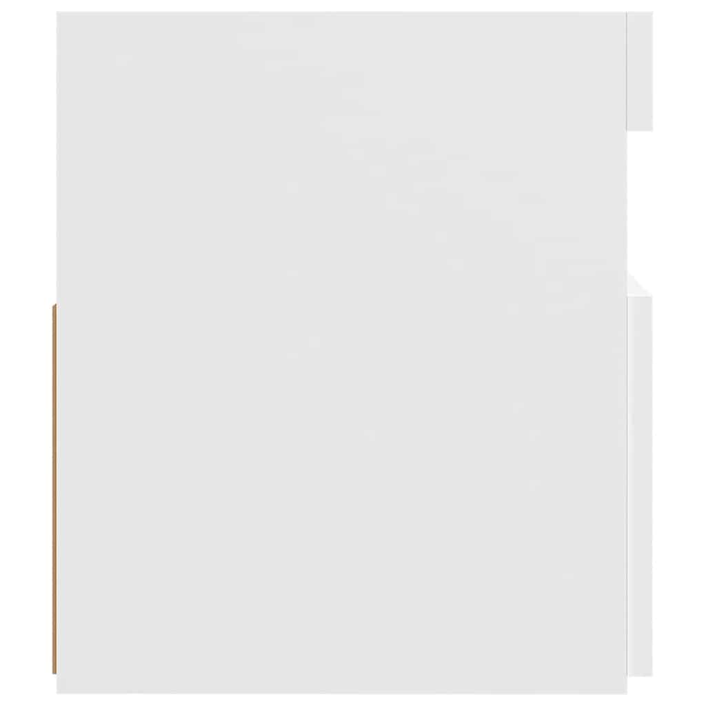 Televizoriaus spintelė su LED apšvietimu, balta, 120x35x40cm