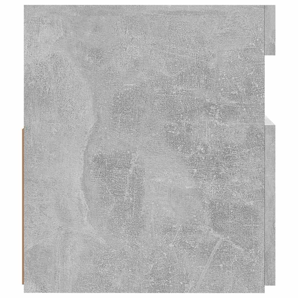 TV spintelė su LED apšvietimu, betono pilka, 120x35x40 cm