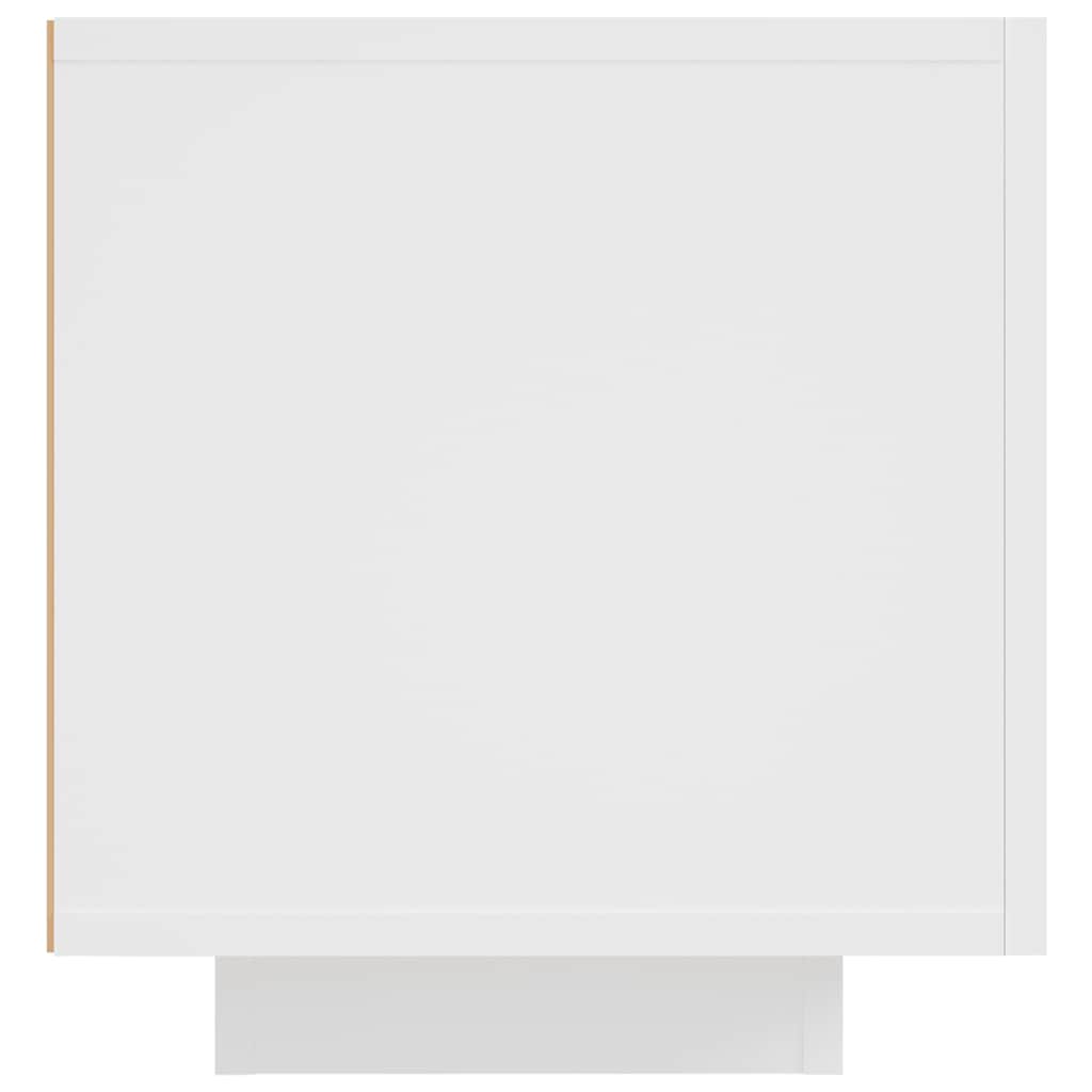 Televizoriaus spintelė su LED apšvietimu, balta, 160x35x40cm