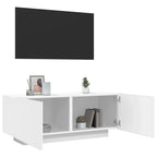 Televizoriaus spintelė, baltos spalvos, 100x35x40cm, mediena