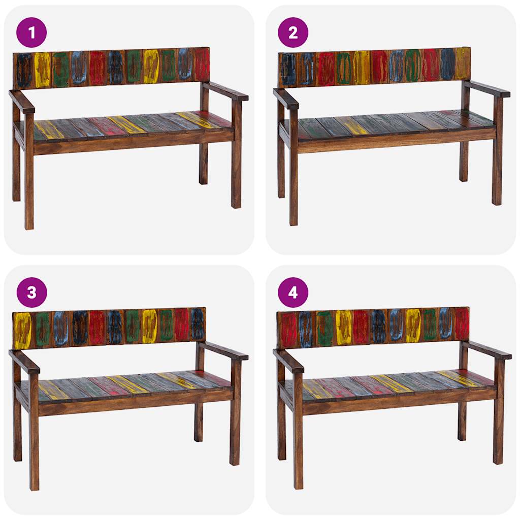 Valgomojo kėdės, 4vnt., perdirbtos medienos masyvas