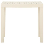Sodo stalas, baltos spalvos, 79x65x72cm, plastikas