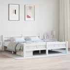 Lovos rėmas, baltos spalvos, 180x200cm, pušies medienos masyvas
