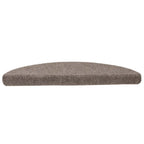 Laiptų kilimėliai, lipnūs, 5 vnt., 56x17x3 cm, smėlio spalvos, pusapvaliai