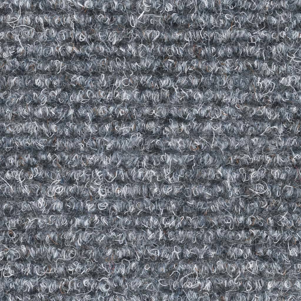 Laiptų kilimėliai, lipnūs, 5 vnt., 65x21x4 cm, šviesiai pilki, pusapvaliai, dideli
