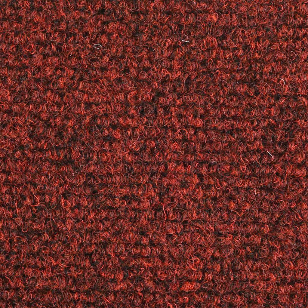 Laiptų kilimėliai, lipnūs, 10 vnt., 65x21x4 cm, bordo raudoni, pusapvaliai, dideli