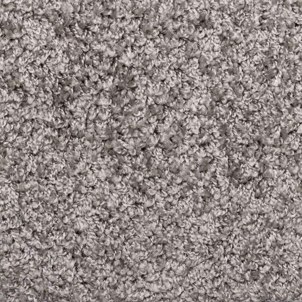 Laiptų kilimėliai, 10 vnt., pilki, 65x21x4 cm, stačiakampiai kraštai