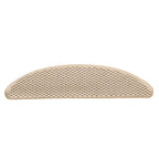 Lipnūs laiptų kilimėliai, 15vnt., berber spalvos, 56x17x3cm