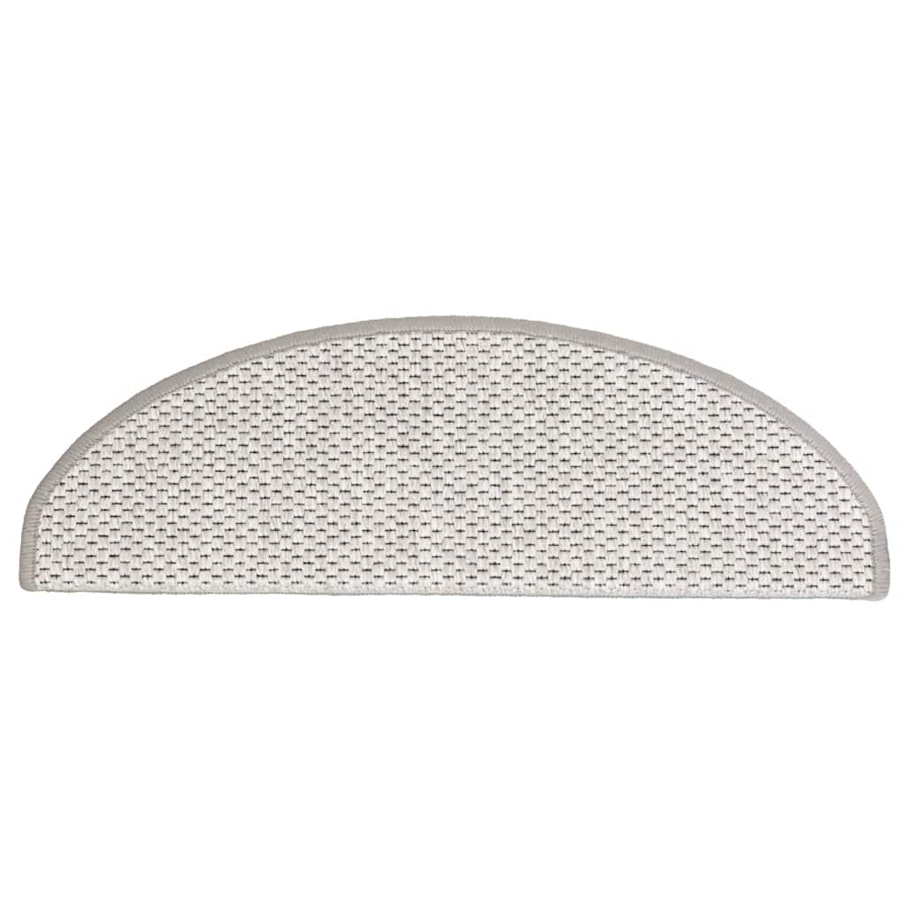 Lipnūs laiptų kilimėliai, 15vnt., platinos spalvos, 65x21x4cm