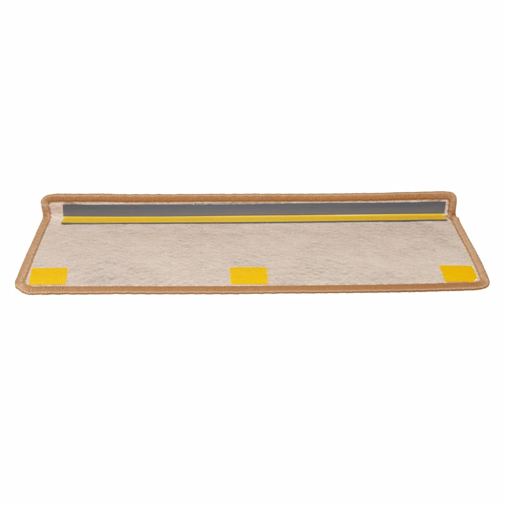 Lipnūs laiptų kilimėliai, 15vnt., oranžinės spalvos, 65x21x4cm