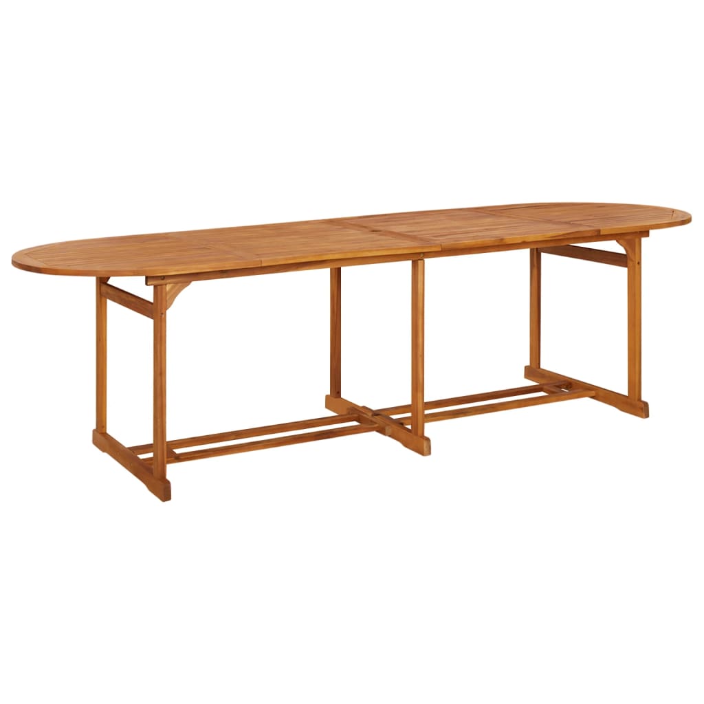 Sodo valgomojo stalas, 180x90x75 cm, akacijos medienos masyvas