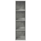 Sieninė TV spintelė, betono, 37x37x142,5cm, apdirbta mediena