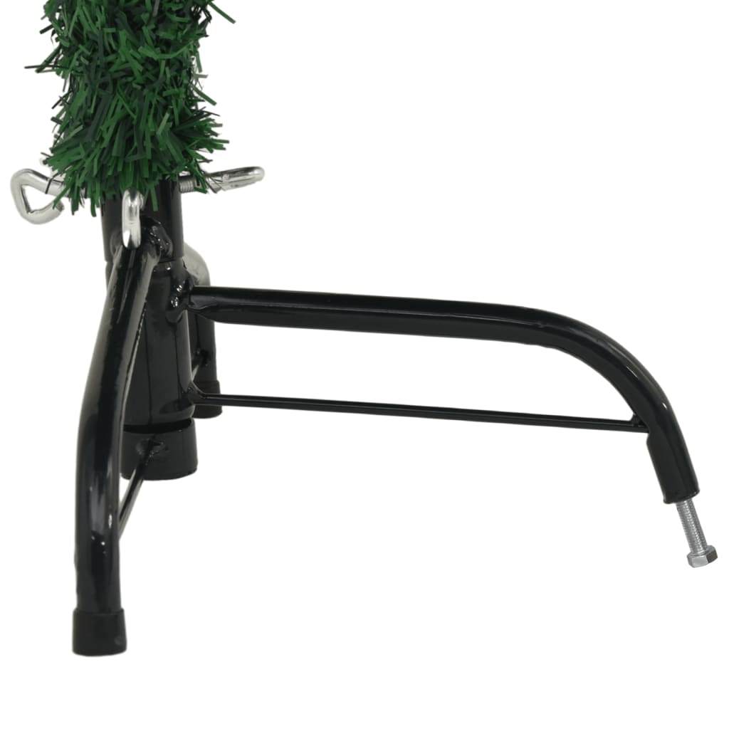 Dirbtinė pusinė Kalėdų eglutė su stovu, žalia, 120cm, PVC