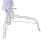 Dirbtinė pusinė Kalėdų eglutė su stovu, balta, 150cm, PVC