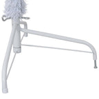 Dirbtinė pusinė Kalėdų eglutė su stovu, balta, 180cm, PVC