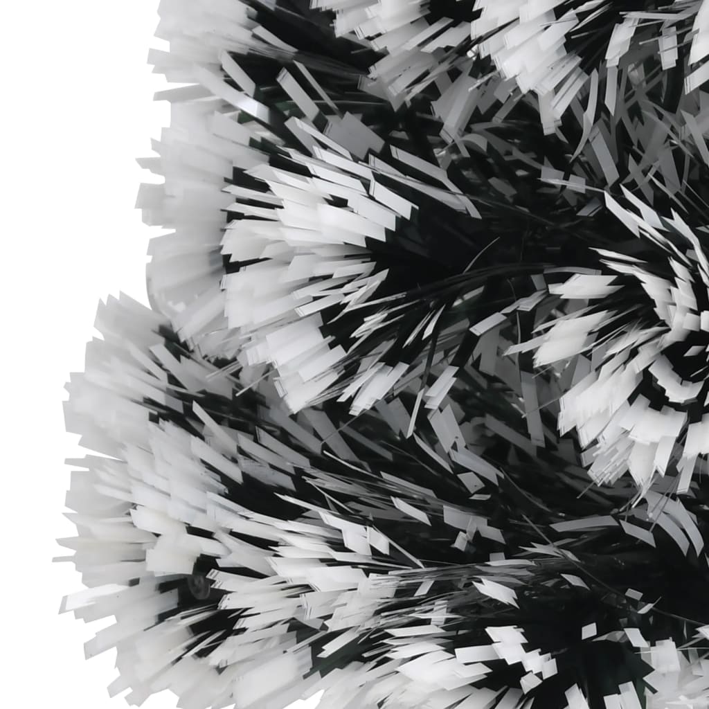 vidaXL Apšviesta Kalėdų eglutė, žalia ir balta, 64cm, optinis pluoštas