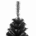 Dirbtinė Kalėdų eglutė su stovu, juodos spalvos, 120cm, PVC