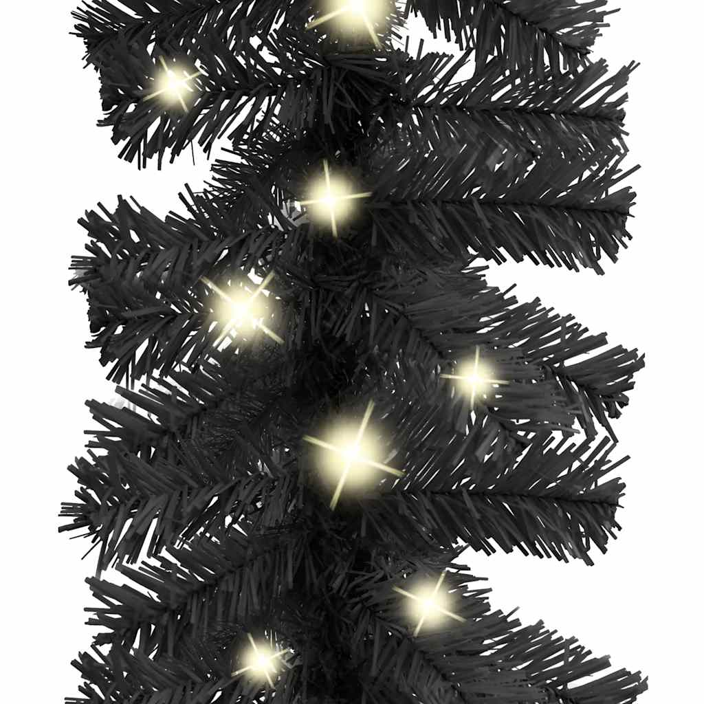 Kalėdinė girlianda su LED lemputėmis, juodos spalvos, 10m