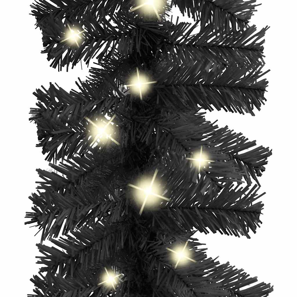 Kalėdinė girlianda su LED lemputėmis, juodos spalvos, 20m