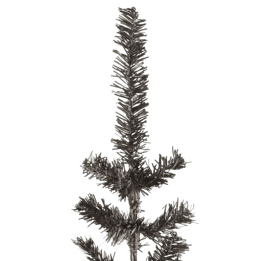 Siaura Kalėdų eglutė, juodos spalvos, 240cm