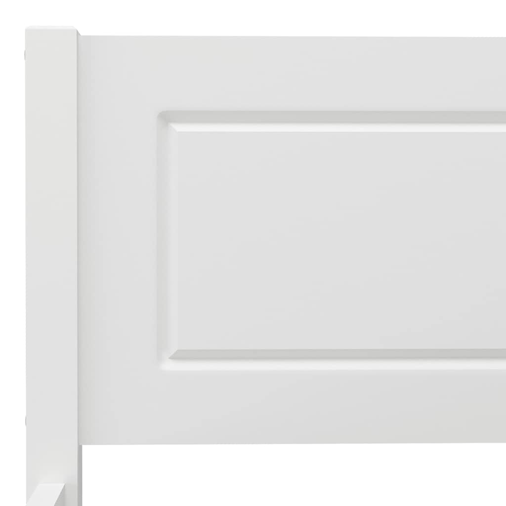 Lovos rėmas, baltas, 160x200cm, pušies medienos masyvas