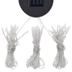Pavėsinė su lemputėmis LED ir dvigubu stogu, baltos, 3x3m