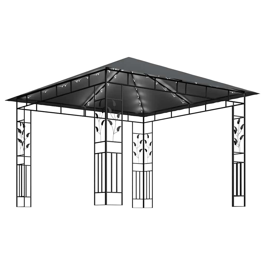 Išskleidžiama proginė palapinė, antracito sp., 3x3 m