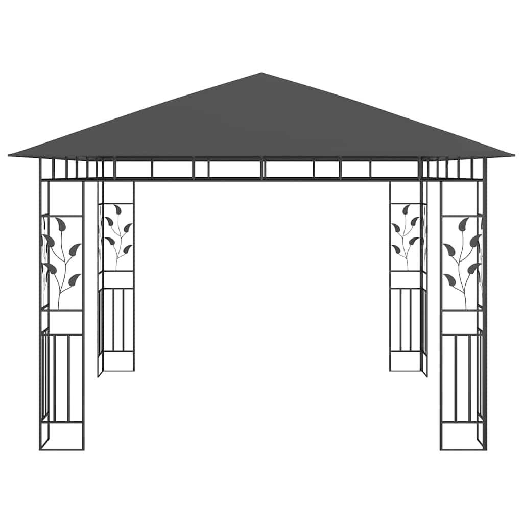 Išskleidžiama proginė palapinė, antracito sp., 3x3 m