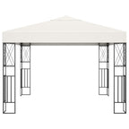 Pavėsinė su stogu, antracito, 4x3x2,5m, aliuminis ir plienas