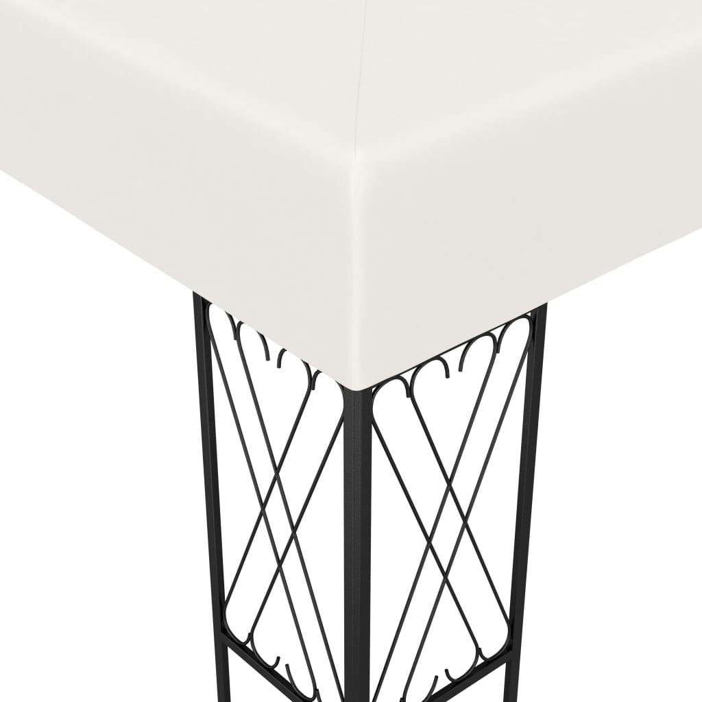 Pavėsinė su stogu, antracito, 4x3x2,5m, aliuminis ir plienas
