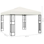 Pavėsinė su stogu, antracito, 4x3x2,5m, aliuminis ir plienas