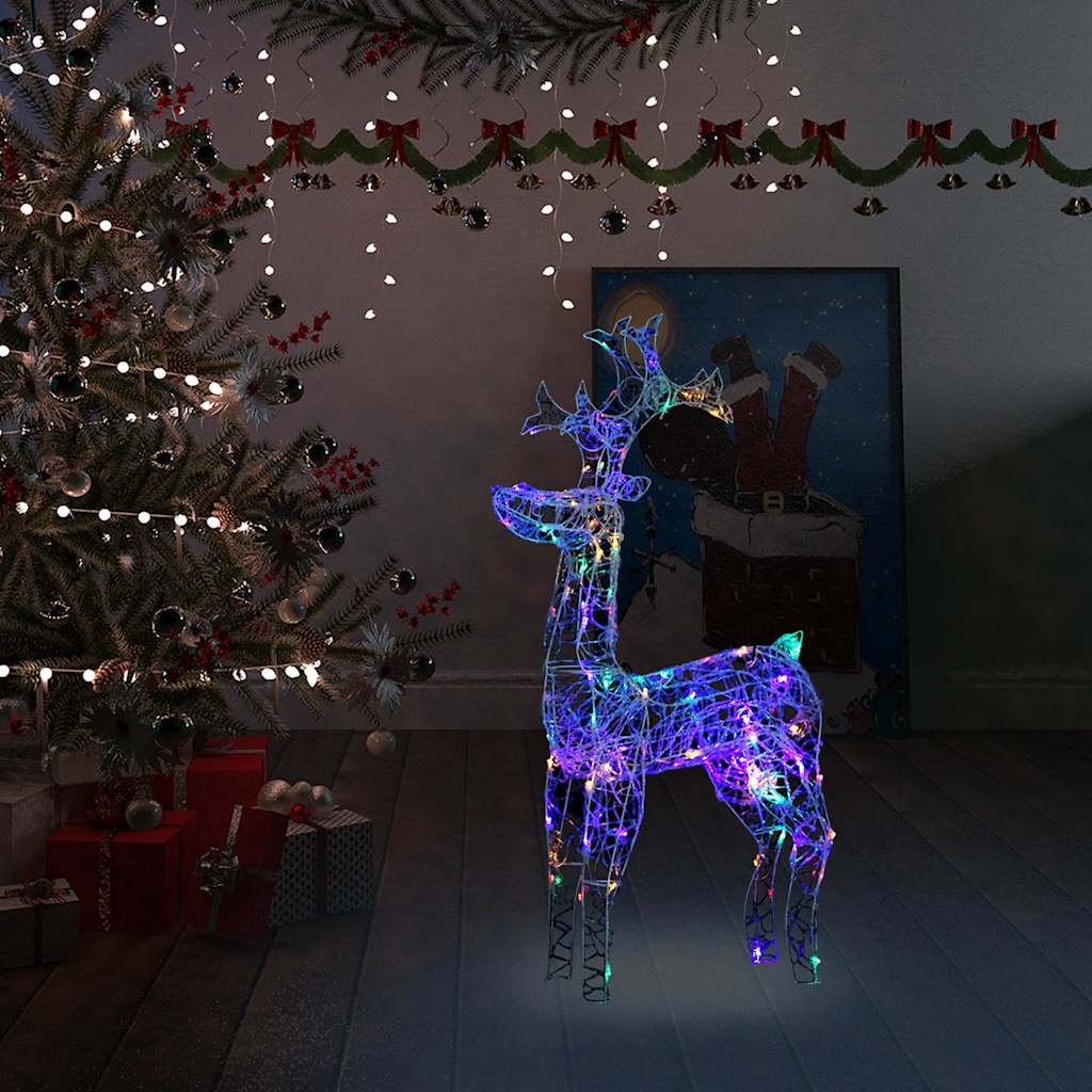 Kalėdų dekoracija elnias, 60x16x100cm, akrilas, 90 LED lempučių
