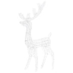 Kalėdinė dekoracija elnias, 120cm, akrilas, 140 mėlynų LED