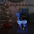 Kalėdinė dekoracija elnias, 120cm, akrilas, 140 mėlynų LED