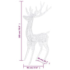 Kalėdinė dekoracija elnias, įvairiaspalvė, 180cm, akrilas