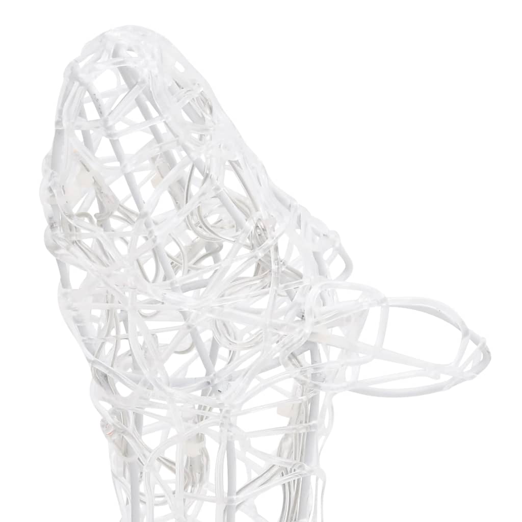 vidaXL Kalėdinė dekoracija elnių šeima, akrilas, 160 mėlynų LED