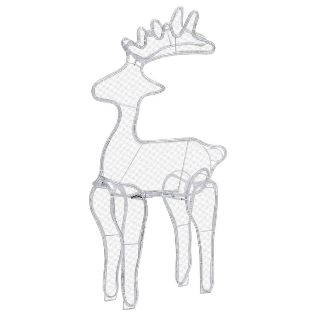 vidaXL Kalėdų dekoracija elnias, 60x24x89cm, 306 LED, tinklinė