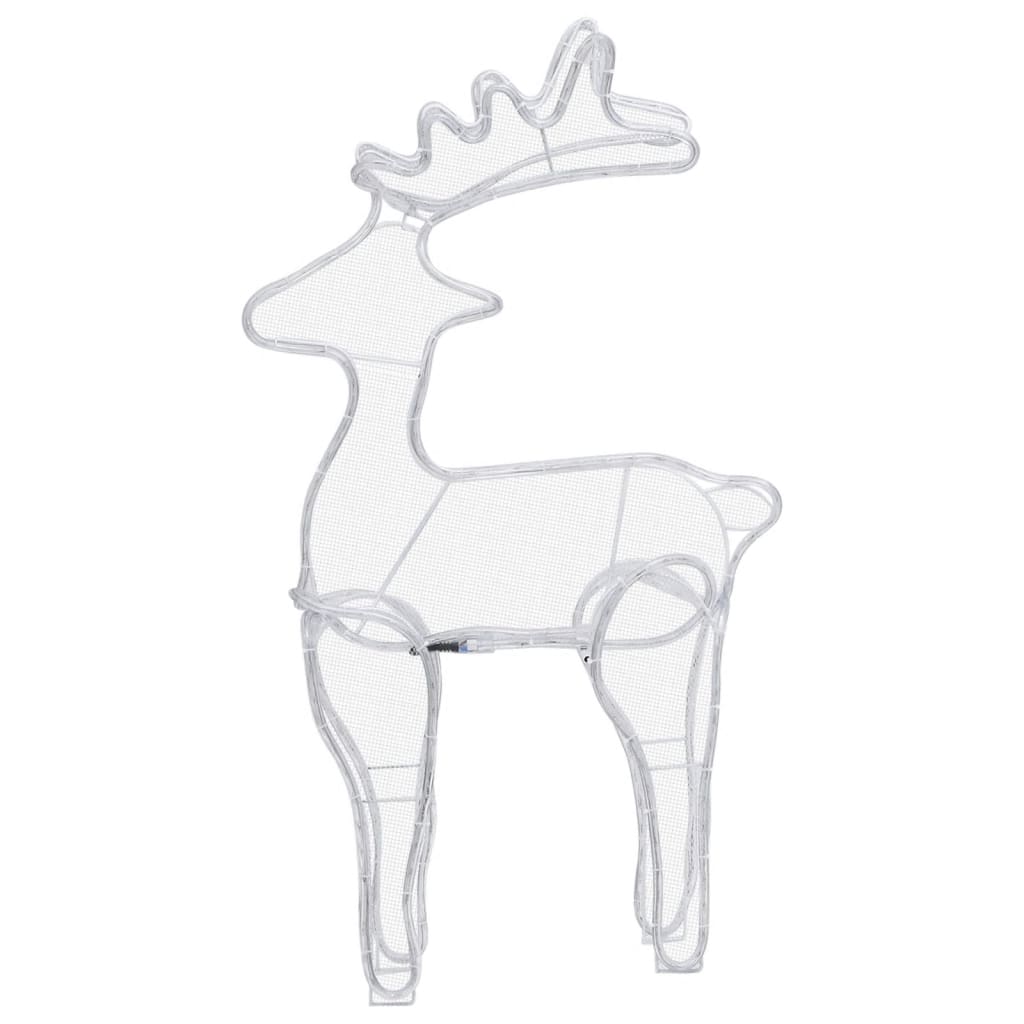 vidaXL Kalėdų dekoracija elnias, 60x24x89cm, 306 LED, tinklinė