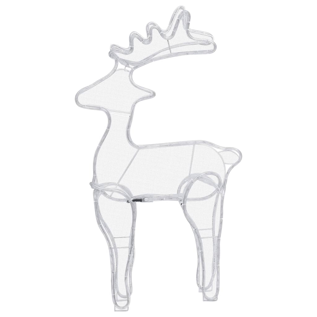 vidaXL Kalėdų dekoracija elnias, 60x24x89cm, 306 LED, tinklinė